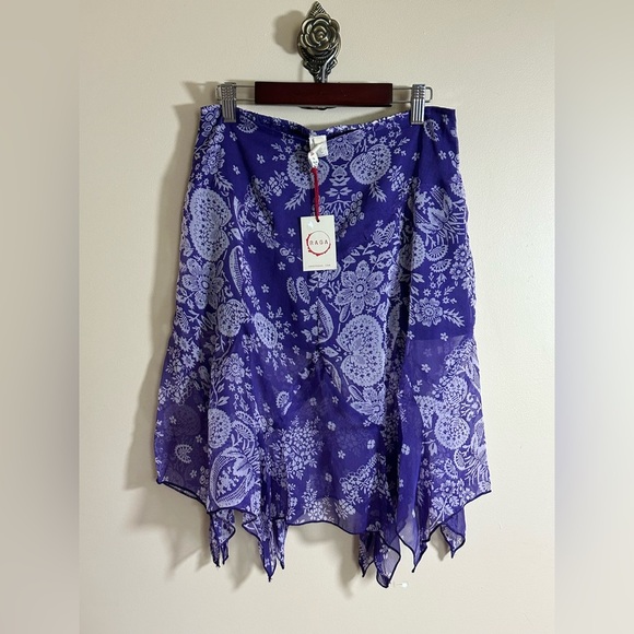 NWT Anthropologie Raga Out for a Ride Mini Skirt Purple Small - Picture 5 of 9